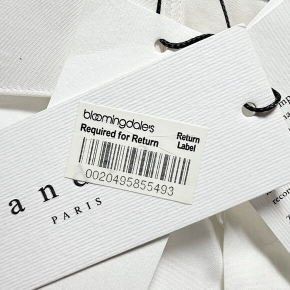 Sandro Paris NEW w Tags $195 Blouse Top Sz 39 EU/8 US Crisp White Classic Preppy - Picture 9 of 10